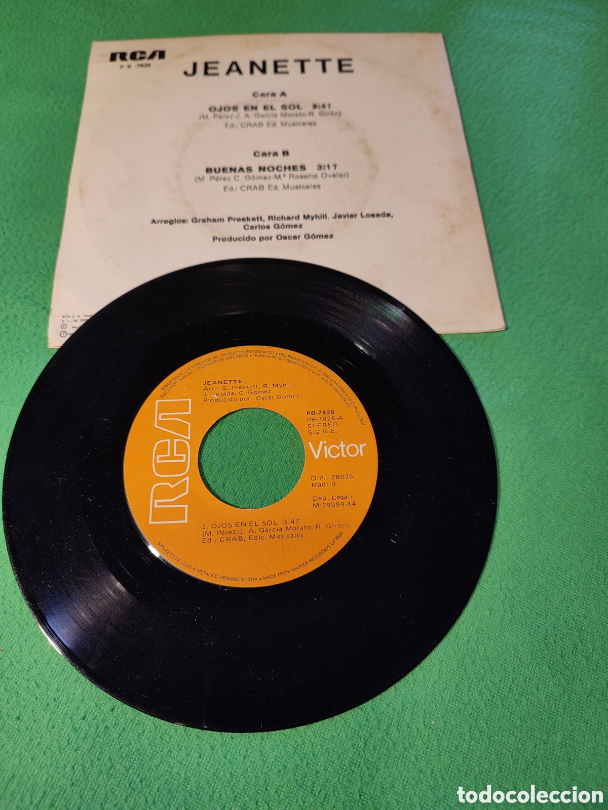 Discos de vinilo: Jeanette - Ojos en el Sol - Foto 2
