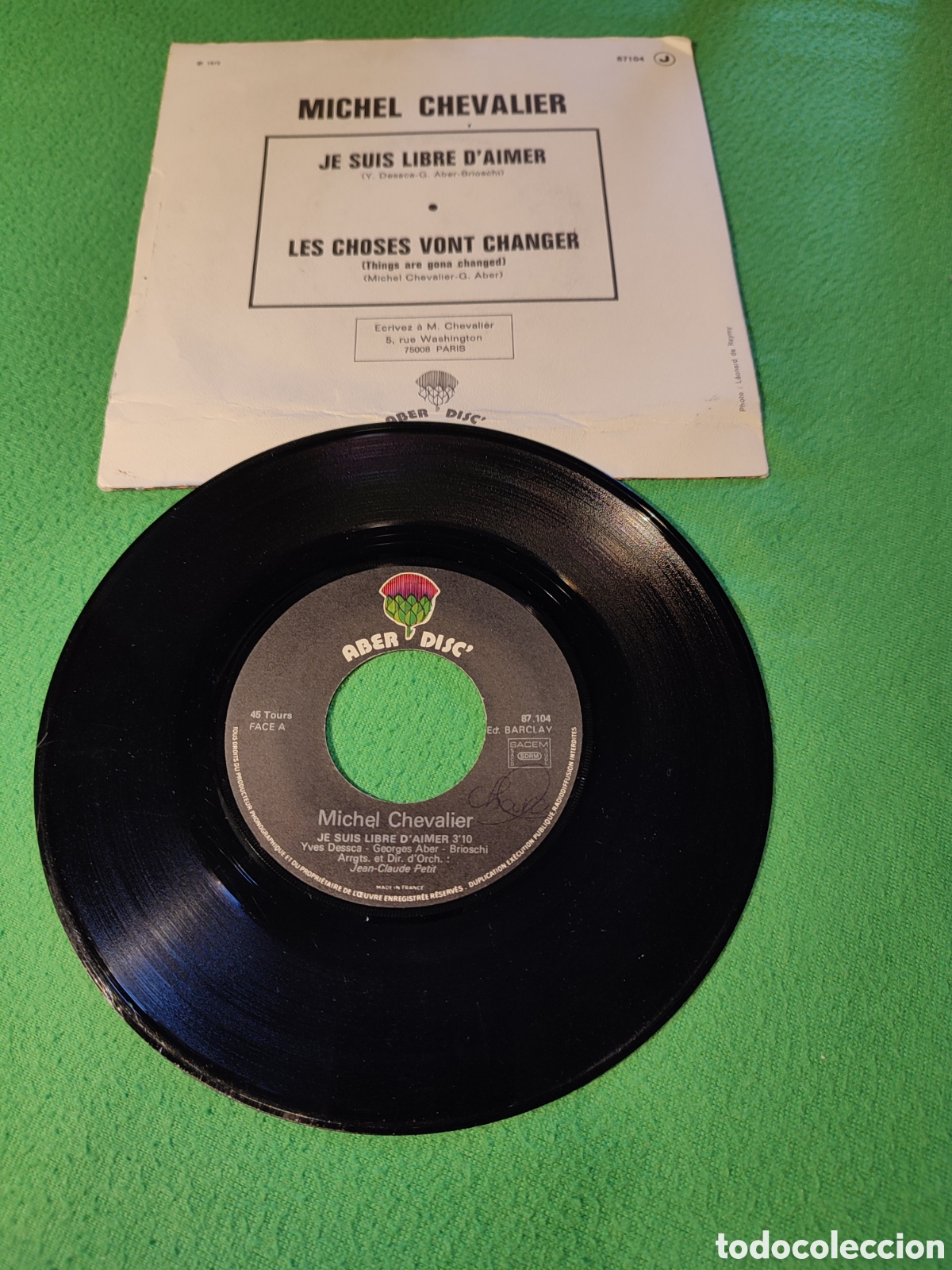 Discos de vinilo: Michel Chevalier - Je Suis libre D aimer - Foto 2