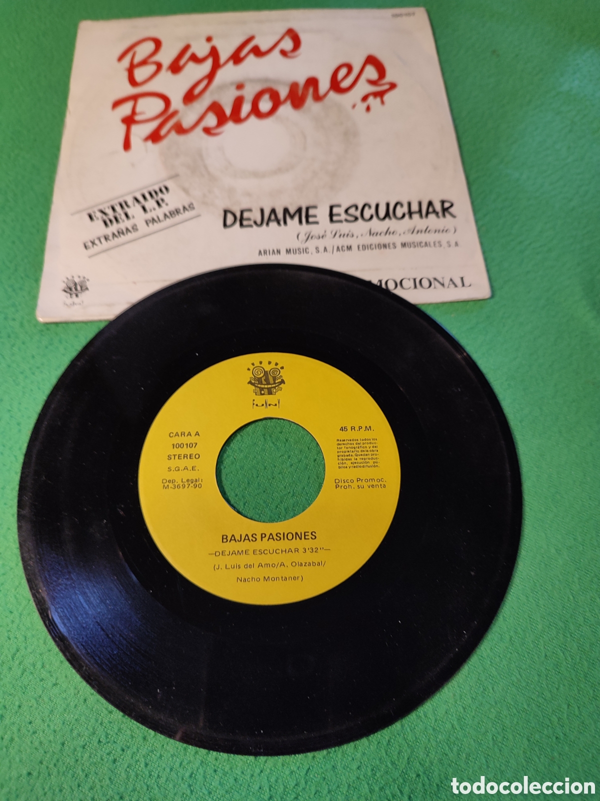 Discos de vinilo: Bajas Pasiones - D&eacute;jame escuchar - Foto 2
