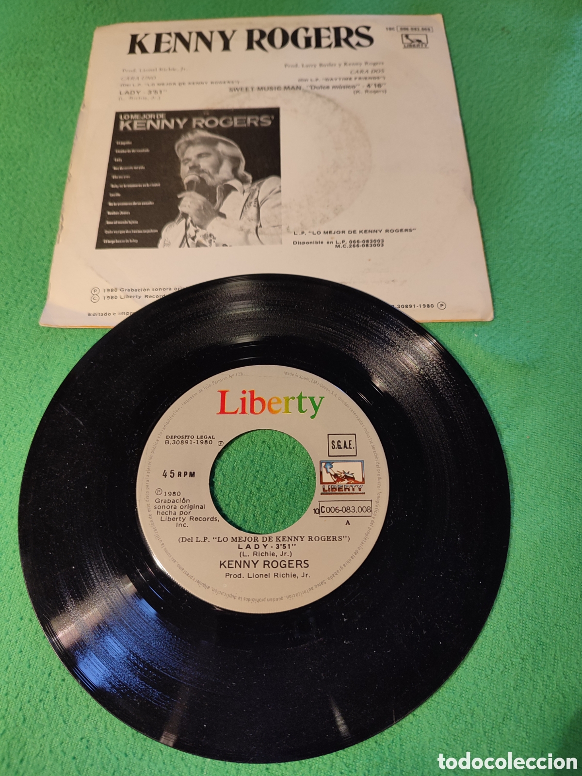 Discos de vinilo: Kenny Rogers - Lady - Foto 2