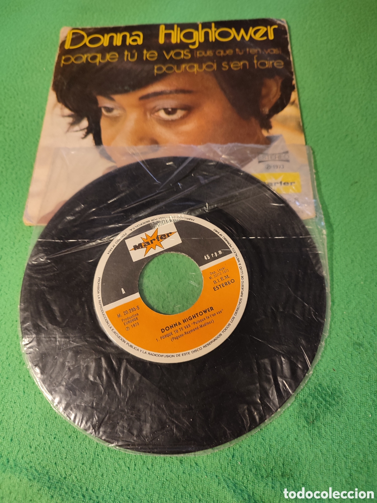 Discos de vinilo: Donna Hightower - Porque t&uacute; te vas - Foto 2