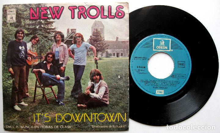 Discos de vinilo: New Trolls - Its Downtown - Single EMI Odeon 1978 BPY - Foto 1