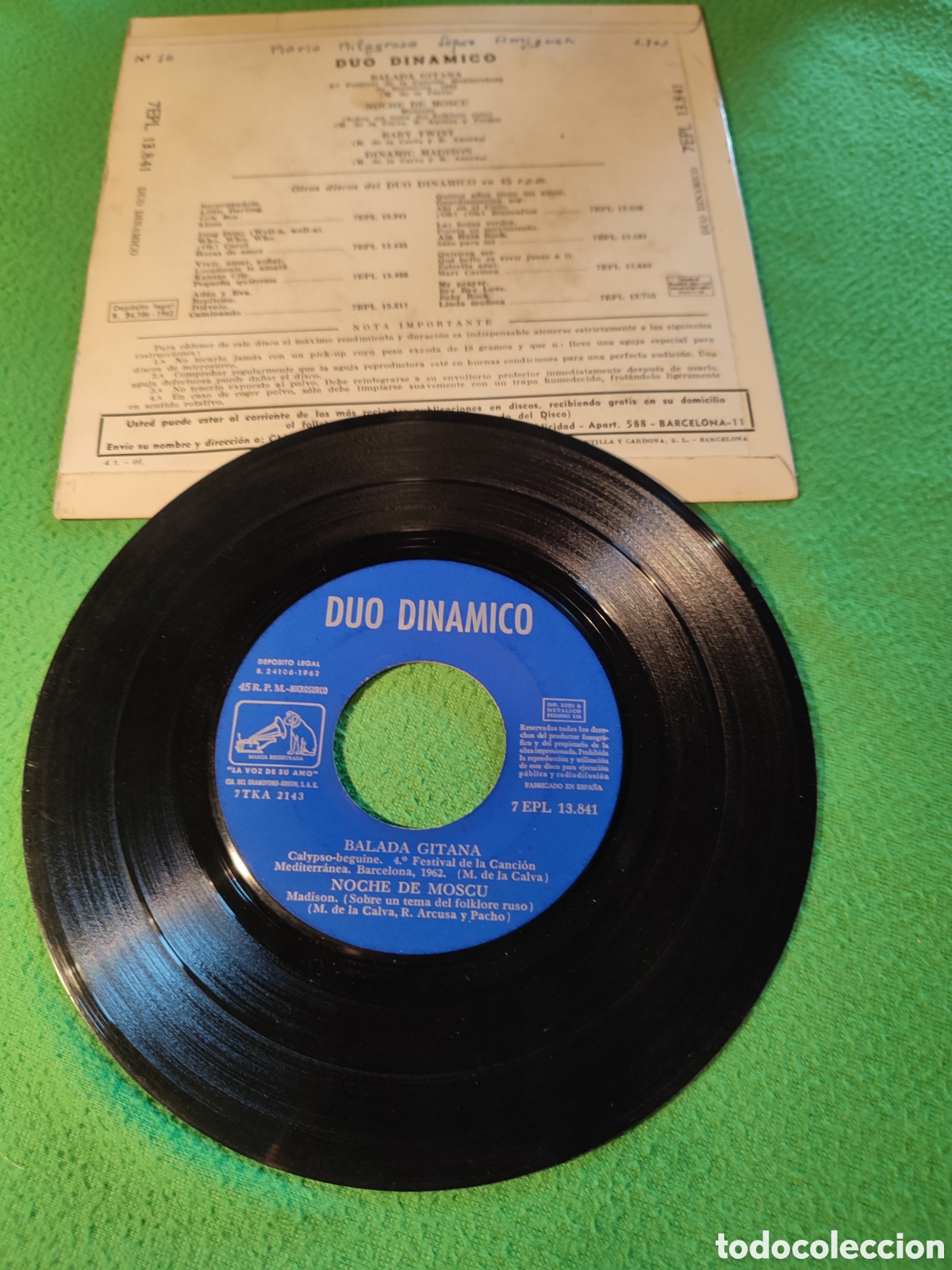 Discos de vinilo: D&uacute;o Din&aacute;mico - Balada gitana+ 3 - Foto 2