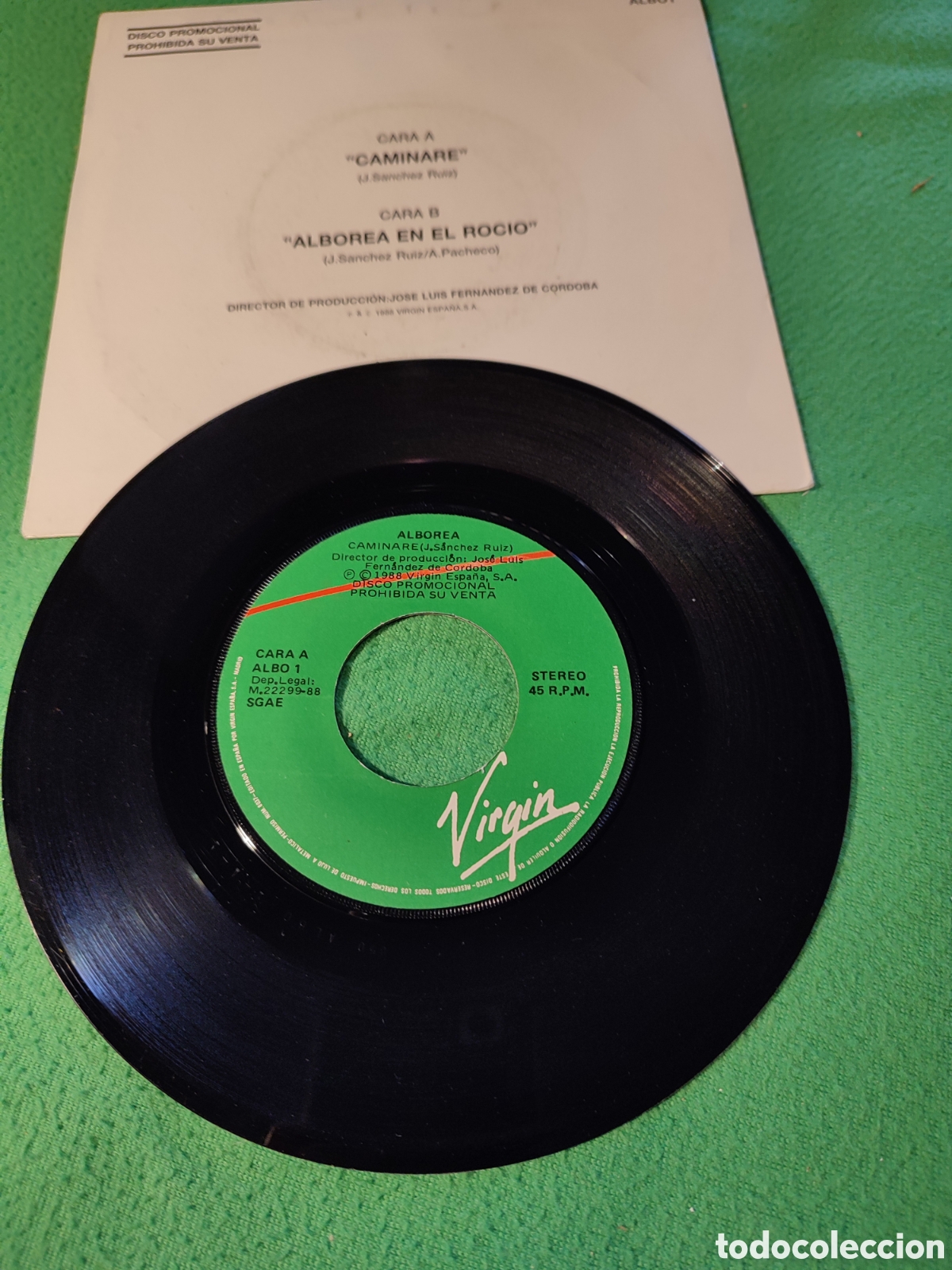 Discos de vinilo: Alborea - Caminar&eacute; - Foto 2