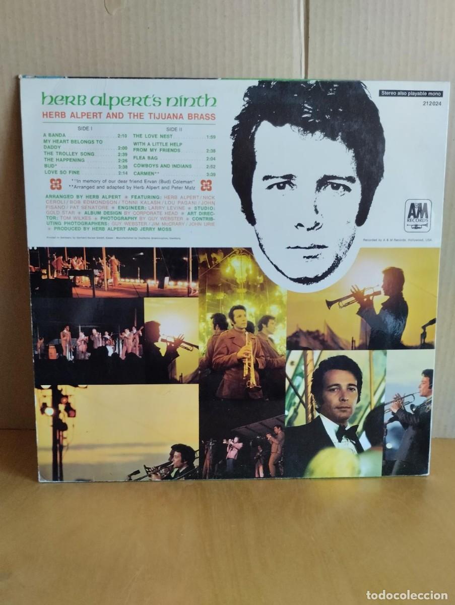Discos de vinilo: HERB ALPERT--- NINTH - Foto 2