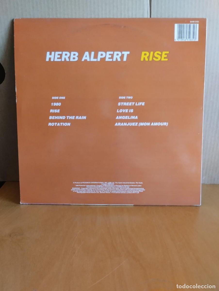 Discos de vinilo: HERB ALPERT--------- RISE - Foto 2