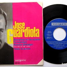 Discos de vinilo: JOSE GUARDIOLA - EXTRAÑOS EN LA NOCHE +3 - EP VERGARA 1966 BPY