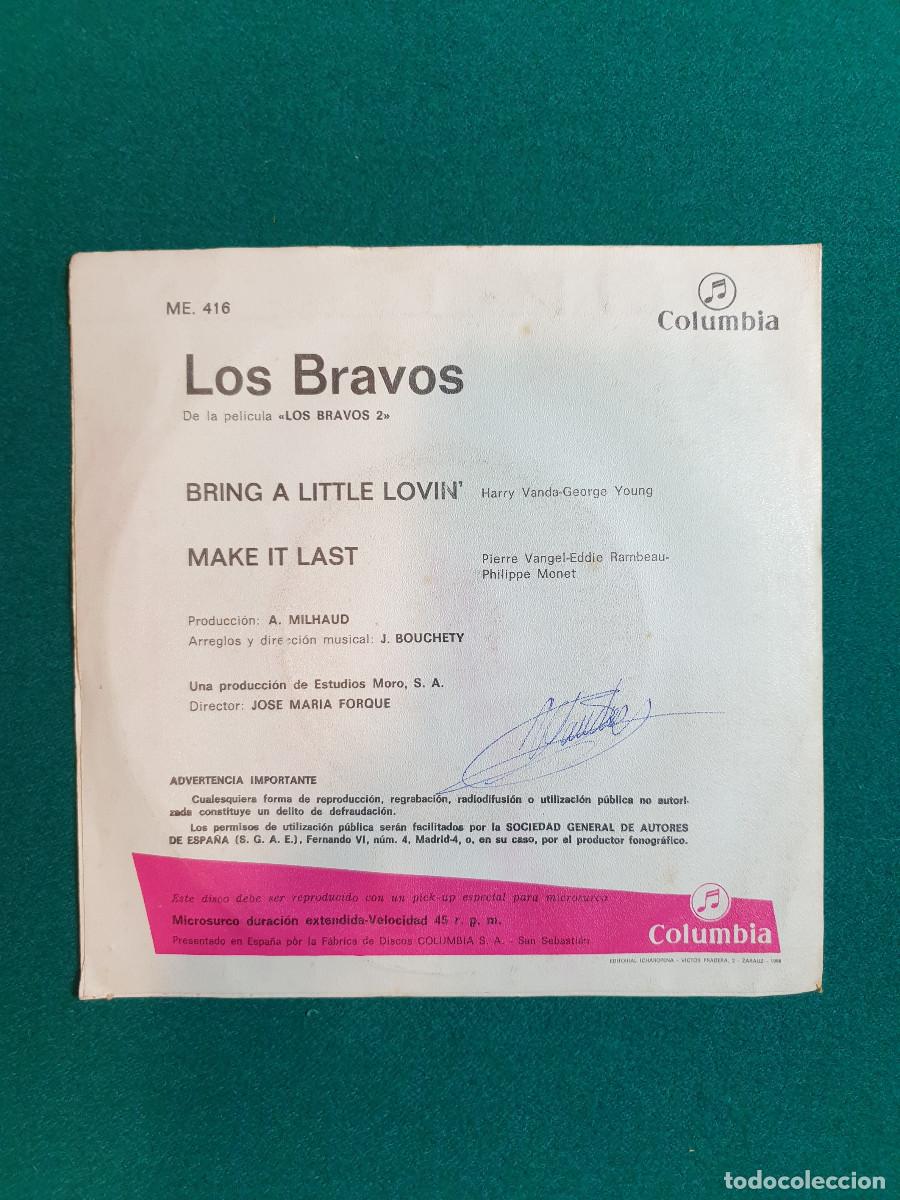 Discos de vinilo: Los Bravos &ndash; Bring A Little Lovin / Make It Last - Foto 2