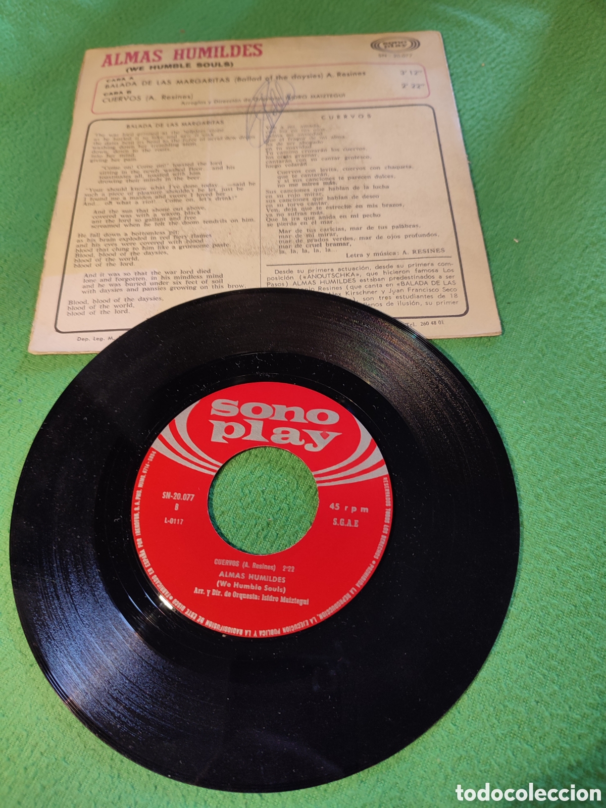 Discos de vinilo: Almas Humildes - Cuervos - Foto 2