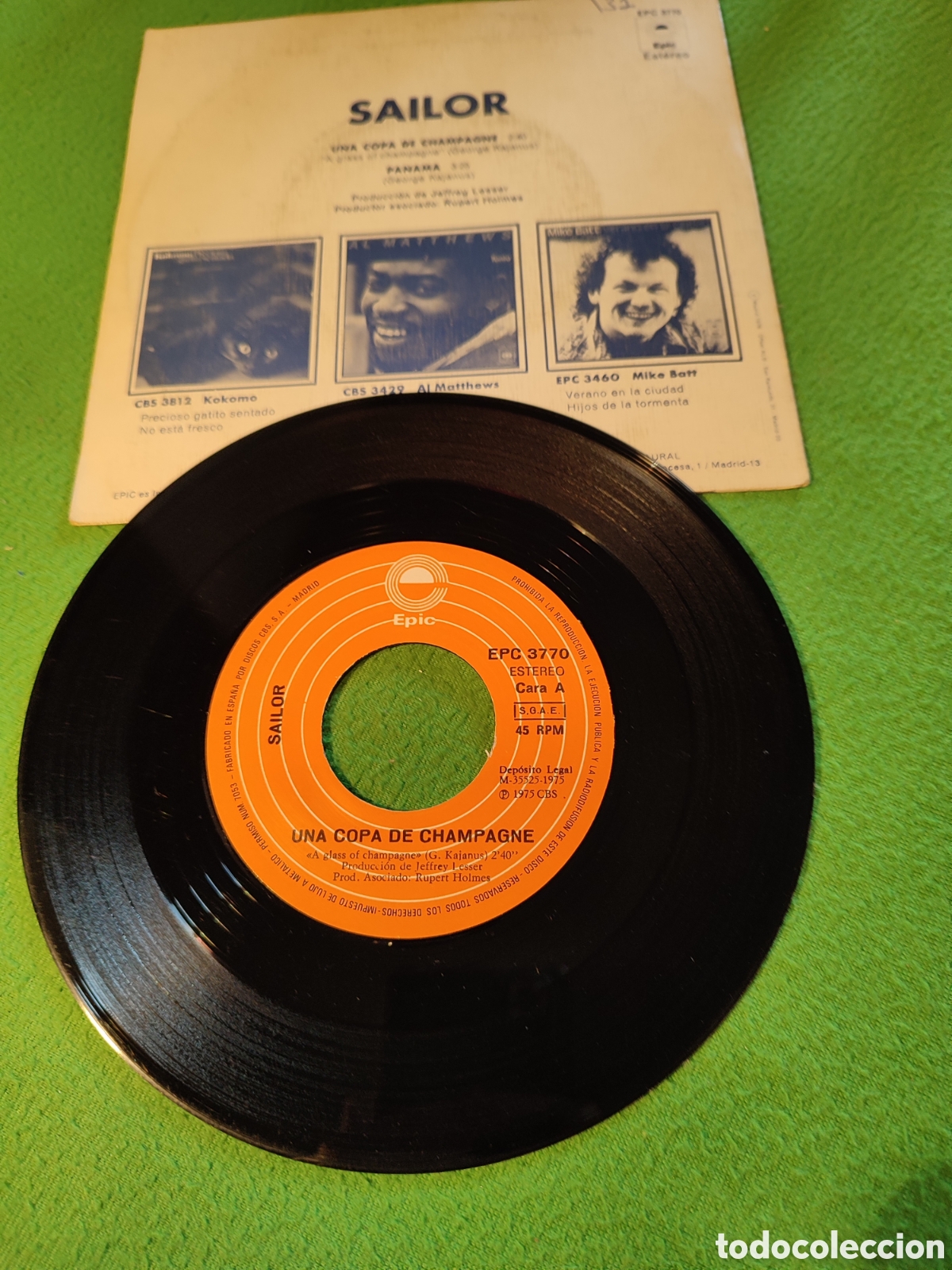 Discos de vinilo: Sailor - Una copa de champagne - Foto 2
