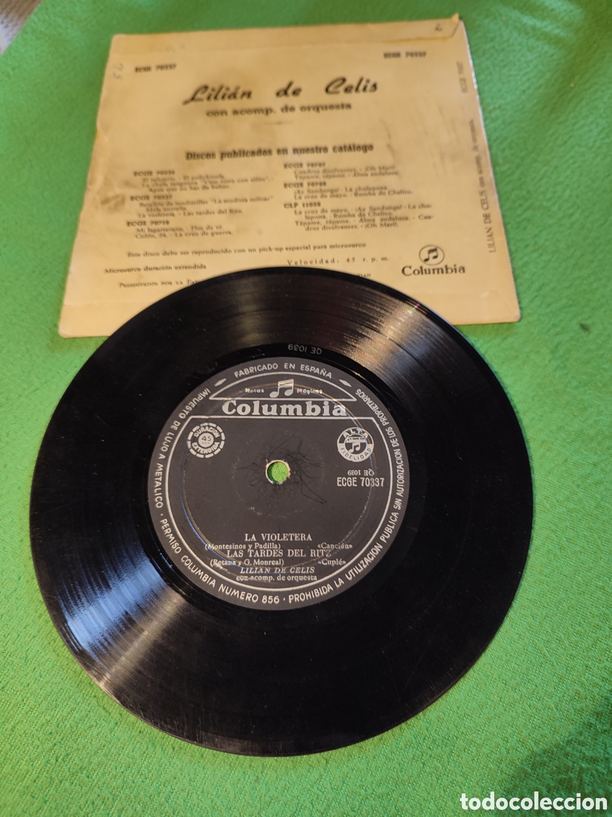 Discos de vinilo: Lilian de Celis - La violetera + 3 - Foto 2