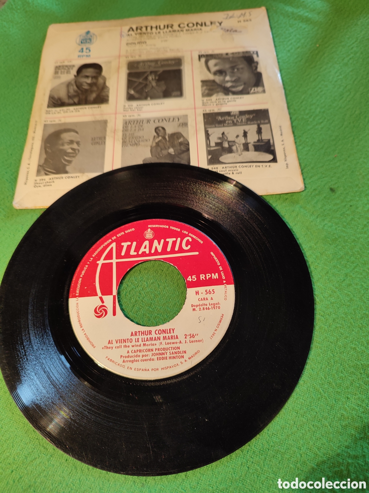 Discos de vinilo: Arthur Conley - Al viento le llaman Mar&iacute;a - Foto 2