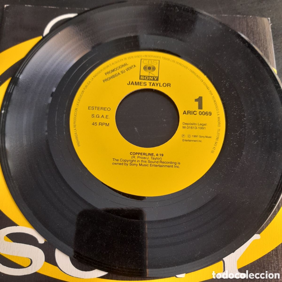 Discos de vinilo: James Taylor &ndash; Copperline. Vinilo, 7&rdquo;, Promo, Single Sided - Foto 2