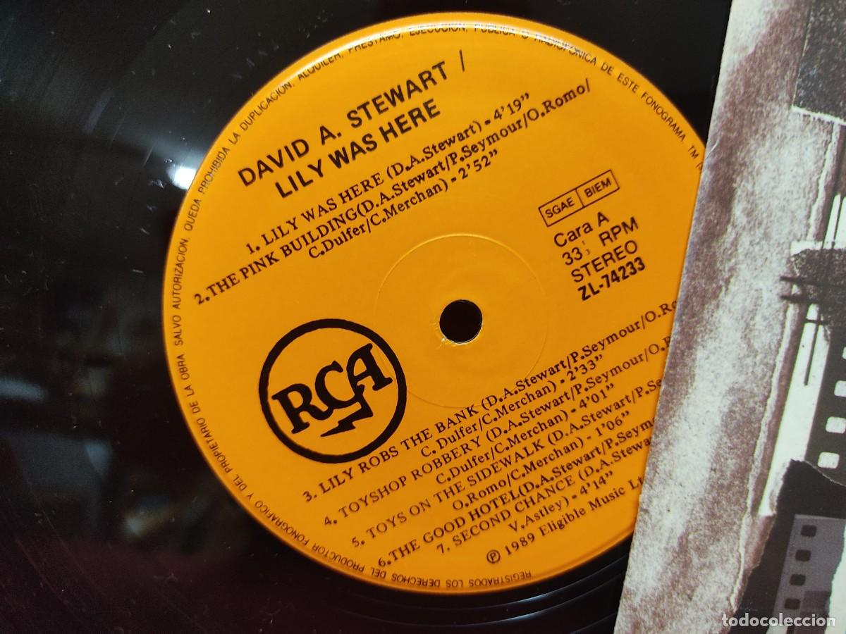 Discos de vinilo: DAVID A. STEWART & CANDY DUFFER - LILY WAS HERE BSO LP - Foto 4