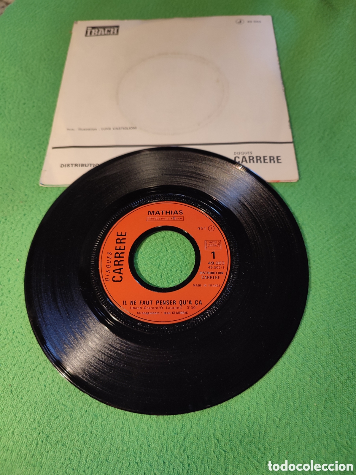 Discos de vinilo: Mathias - Il be faut penser qua ca - Foto 2