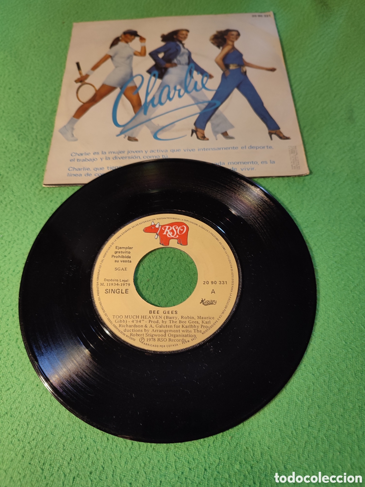 Discos de vinilo: Bee Gees - Too much Heaven - Foto 2