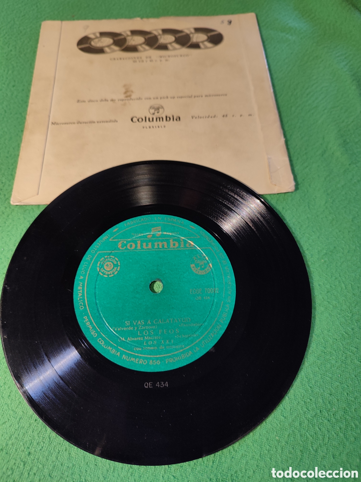Discos de vinilo: Los Xey - Si vas a Calatayud + 3 - Foto 2