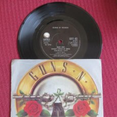 Discos de vinilo: GUNS N' ROSES ‎– SWEET CHILD O' MINE (REMIX) / OUT TA GET ME (LP VERSION), UK 1988 GEFFEN RECORDS