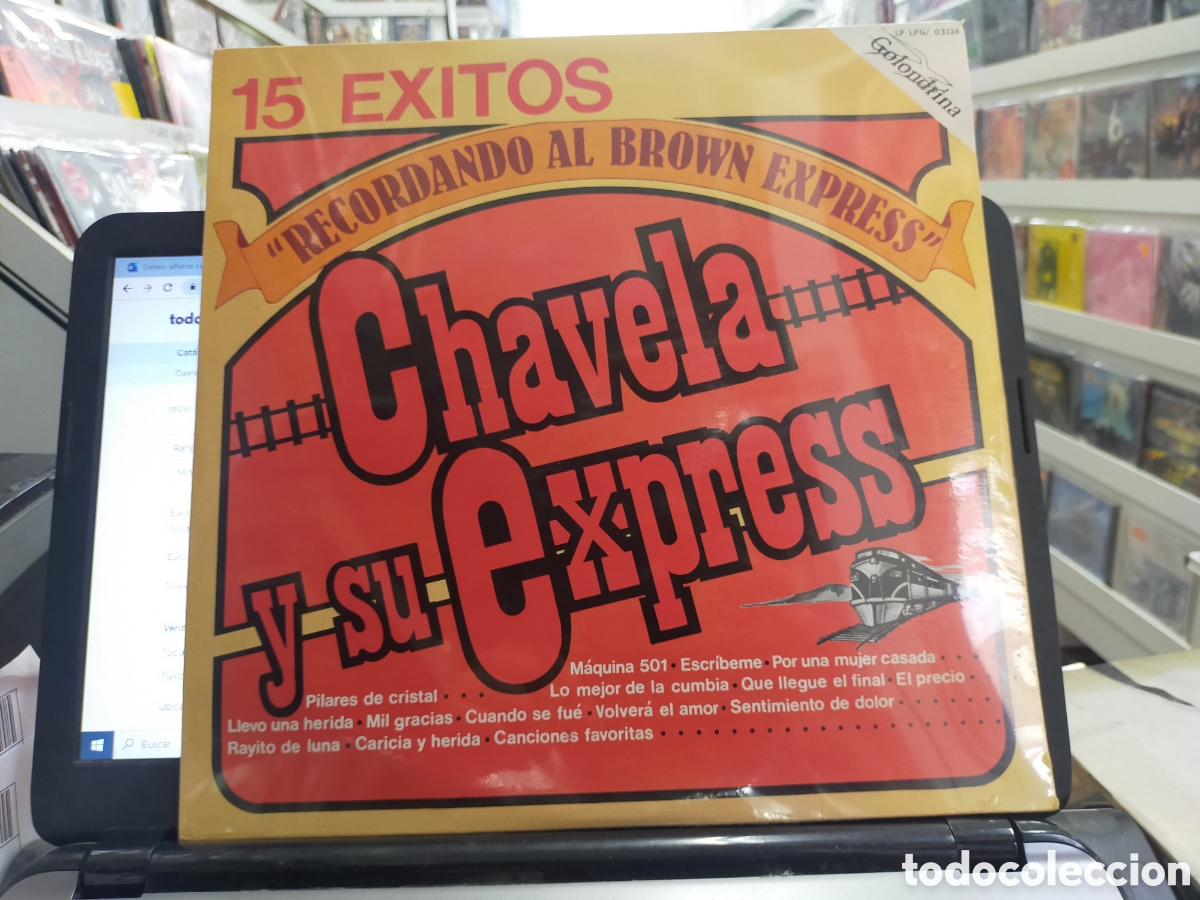 Disques de vinyle: Chavela y su express lp 15 &eacute;xitos recordando al Brown express M&eacute;xico 1985 precintado