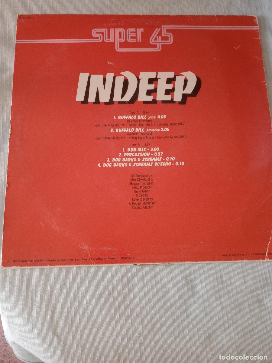 Discos de vinilo: INDEEP BUFFALO BILL / MAXI 12 - Foto 2