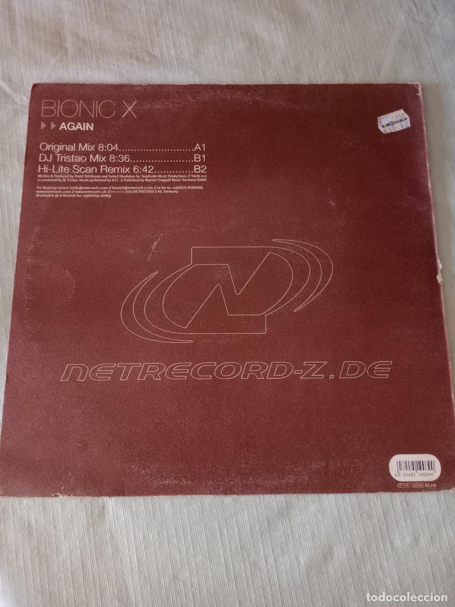 Discos de vinilo: BIONIC X / AGAIN MAXI 12 - Foto 2