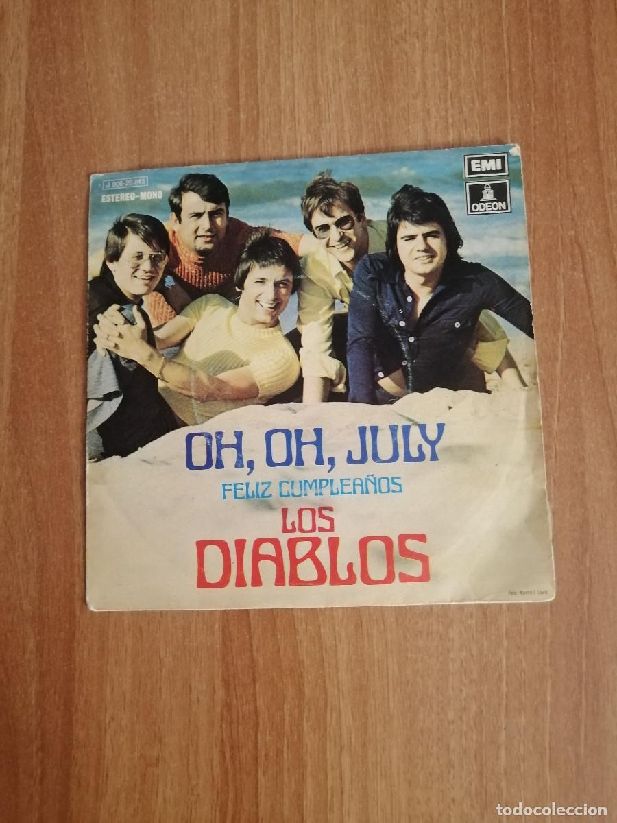 Discos de vinilo: LOS DIABLOS OH, OH, JULY EMI - Foto 1