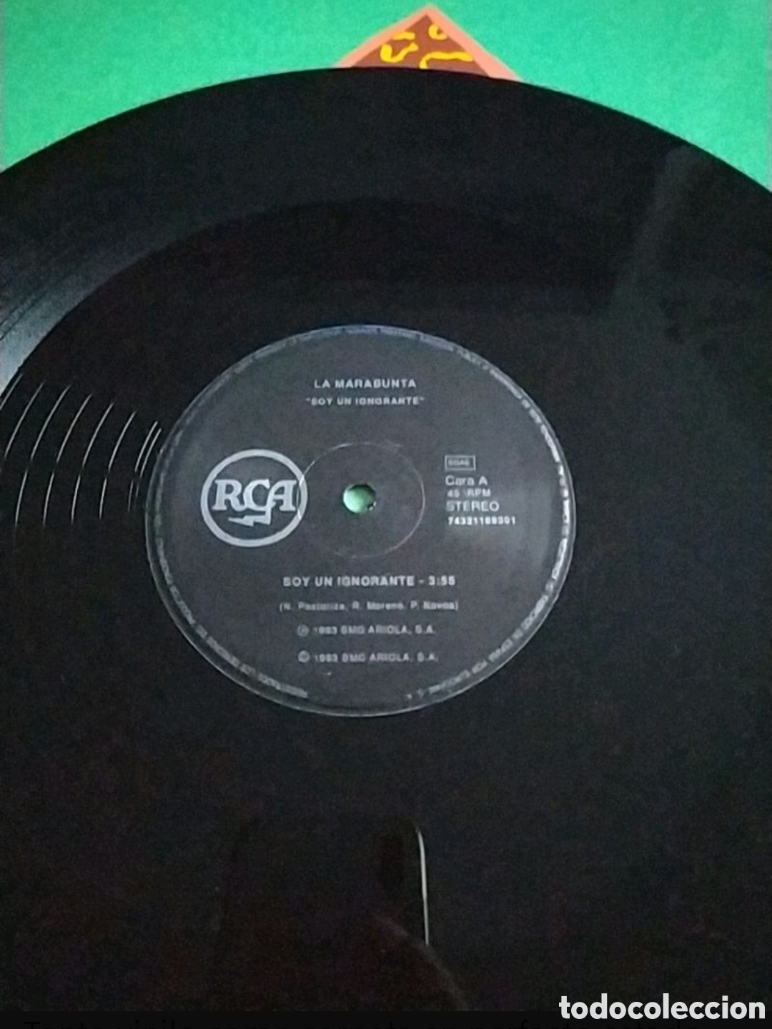 Discos de vinilo: Maxi Single La Marabunta. Soy un ignorante - Foto 3