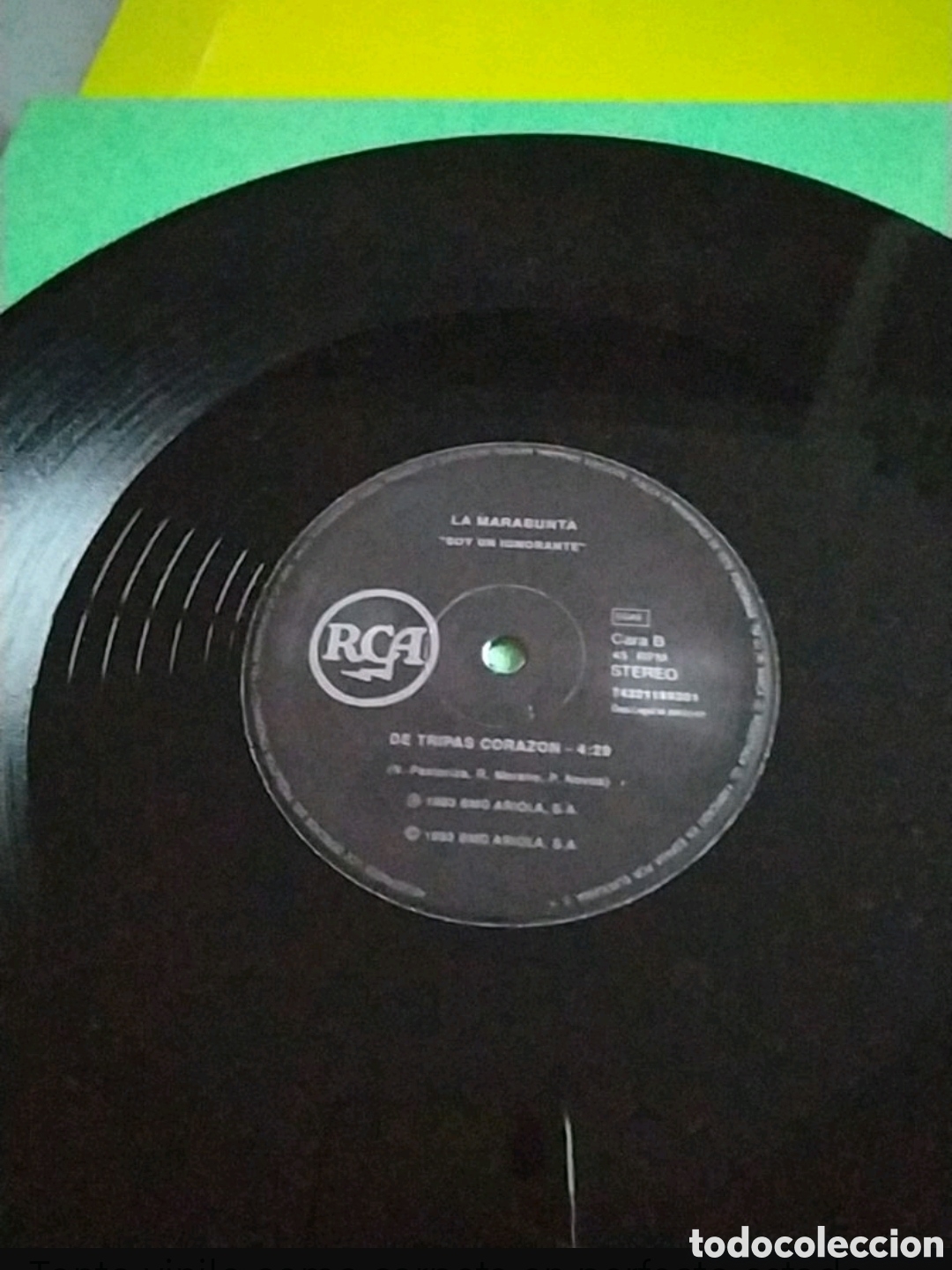Discos de vinilo: Maxi Single La Marabunta. Soy un ignorante - Foto 4