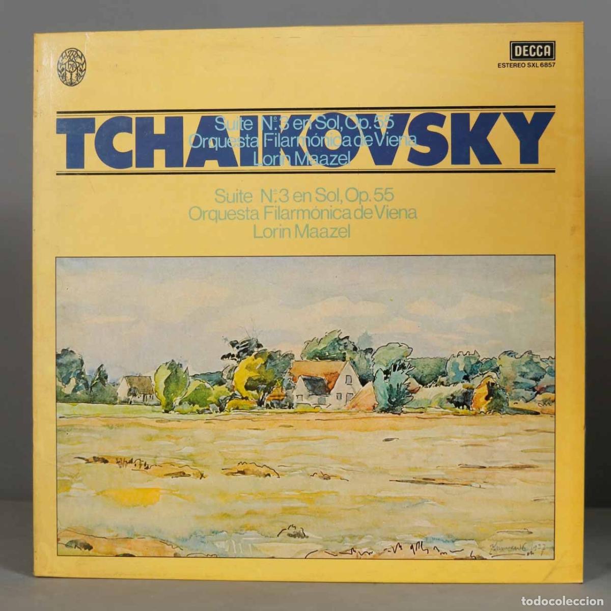 Discos de vinilo: LP. Tchaikovsky. SUIT 3 OP 55. MAAZEL - Foto 1