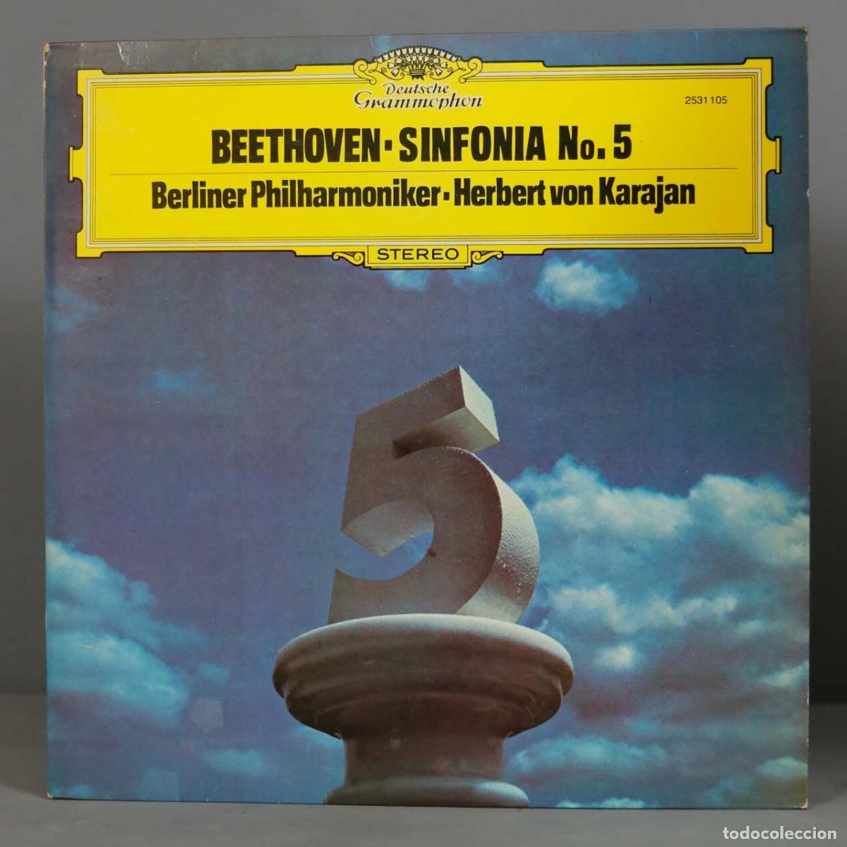 Discos de vinilo: LP. BEETHOVEN. SINFONIA 5. KARAJAN - Foto 1