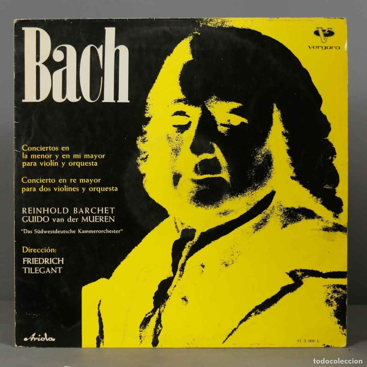 Discos de vinilo: LP. BACH. CONCIERTOS PARA VIOLIN. TILEGANT - Foto 1