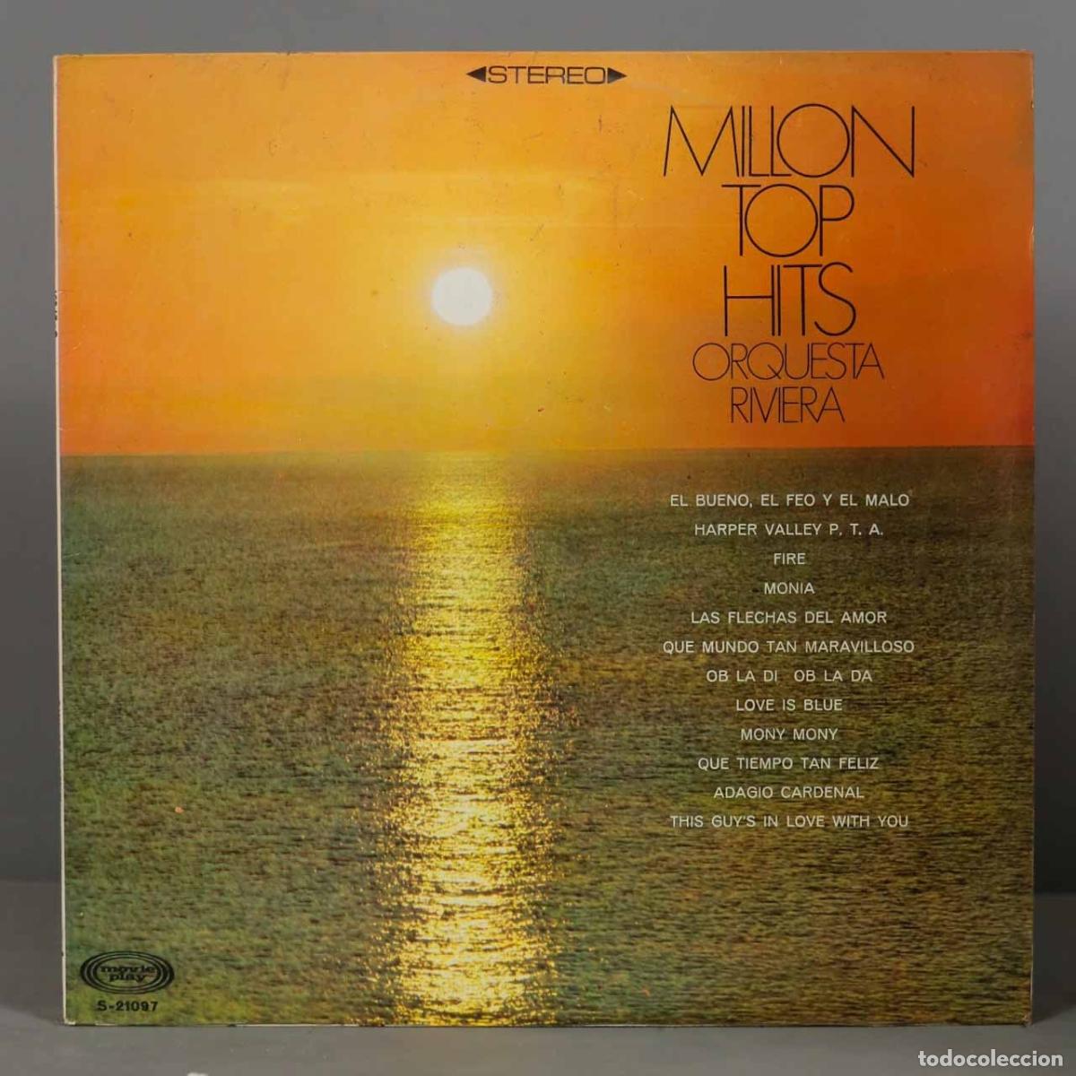Discos de vinilo: LP. Orquesta Riviera &ndash; Million Top Hits - Foto 1