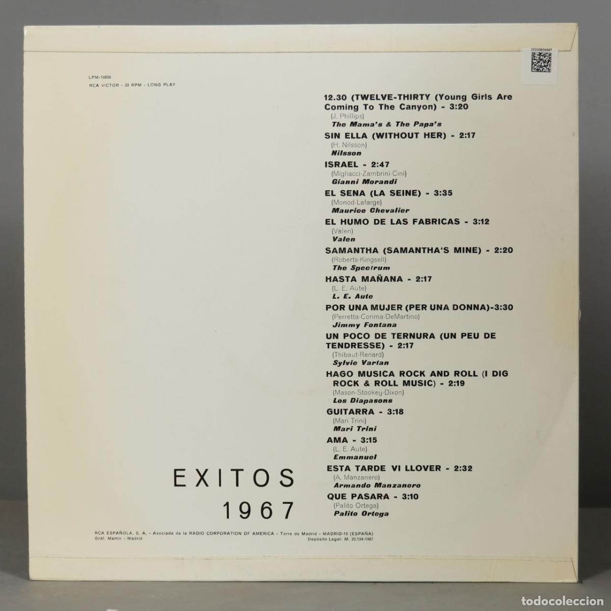 Discos de vinilo: LP. EXITOS DE 1967 - Foto 2