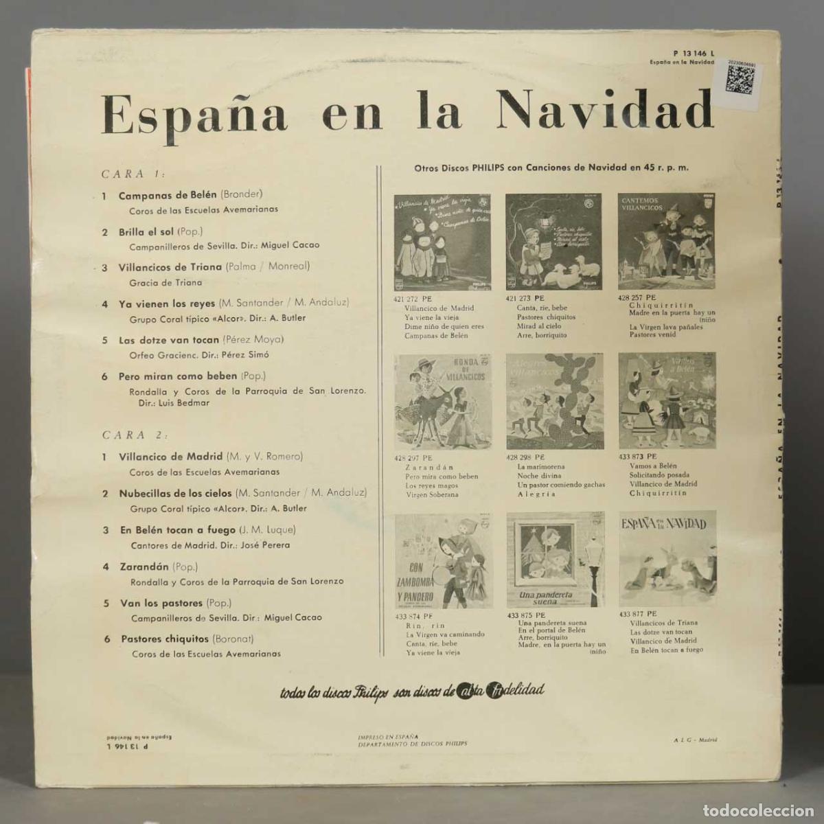 Discos de vinilo: LP. ESPA&Ntilde;A EN LA NAVIDAD - Foto 2
