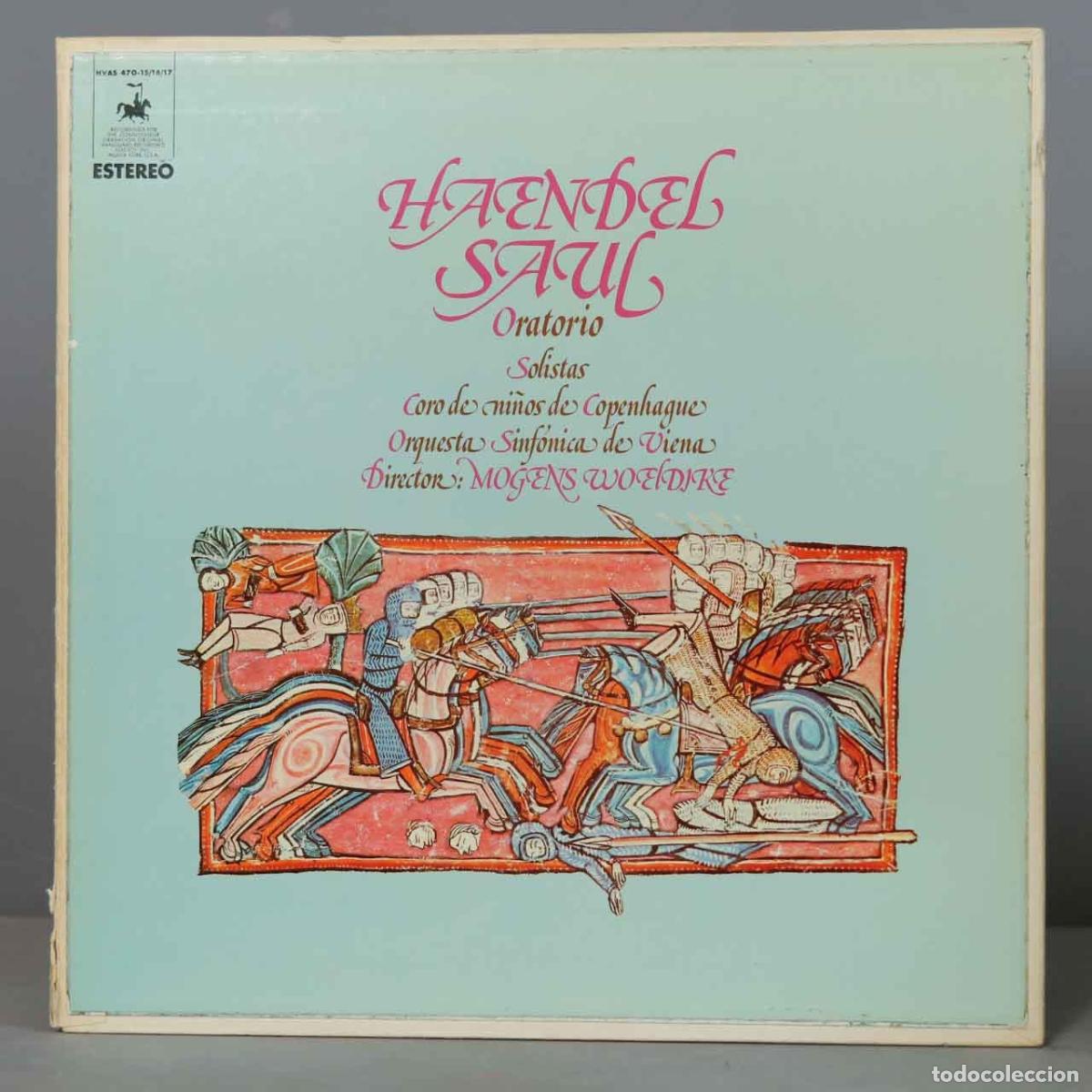 Dischi in vinile: CAJA LP. HAENDEL - SAUL ORATORIO. DIR MOGNENS WOELDIKE
