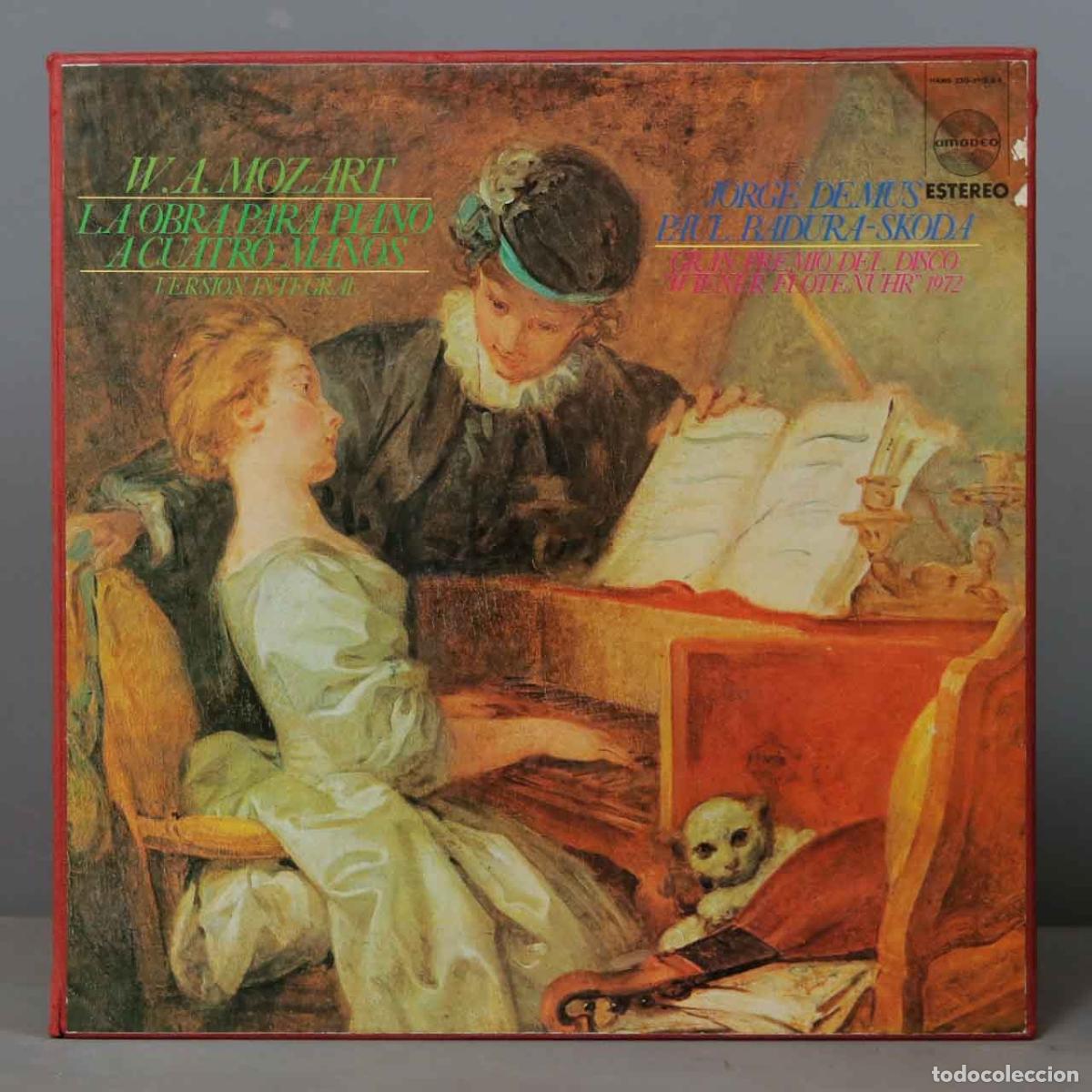 Vinyl records: CAJA LP. LA OBRA PARA PIANO A CUATRO MANOS. MOZART. RADURA-SKODA