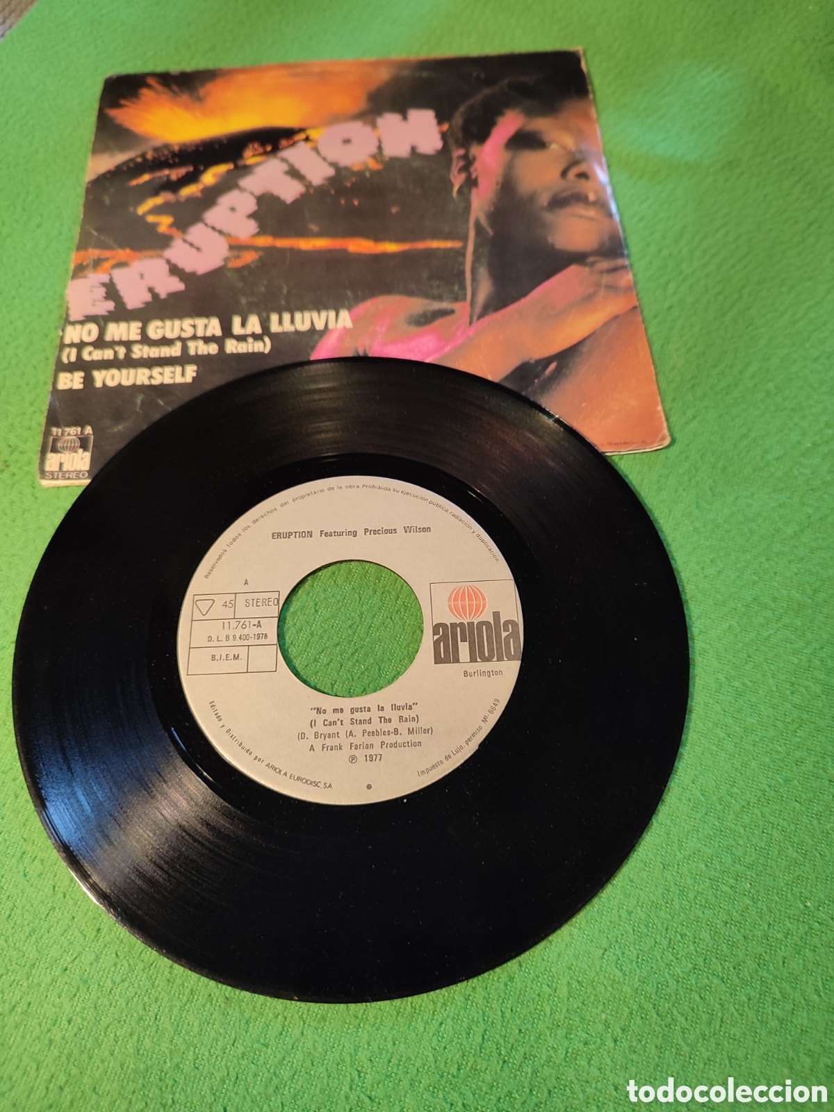 Discos de vinilo: Eruption - No me gusta la lluvia - Foto 2