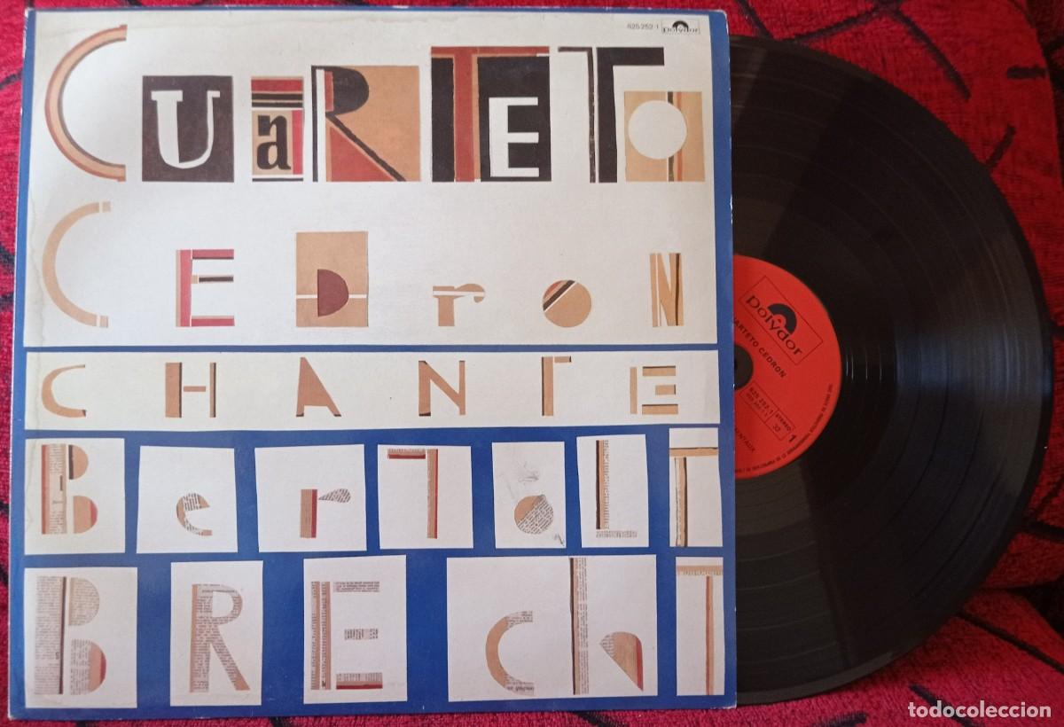 Discos de vinilo: CUARTETO CEDRON ** Chante Bertolt Brecht ** ORIGINAL 1985 VINILO LP - Foto 1