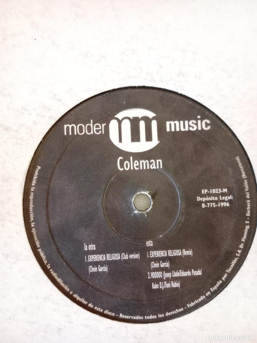 Discos de vinilo: COLEMAN EXPERIENCIA RELIGIOSA- MAXI 12 - Foto 2