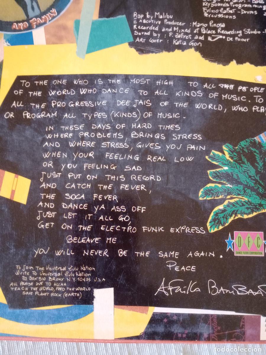 Discos de vinilo: AFRIKA BAMBAATAA ELECTRO FUNK EXPRESS MAXI 12 - Foto 4
