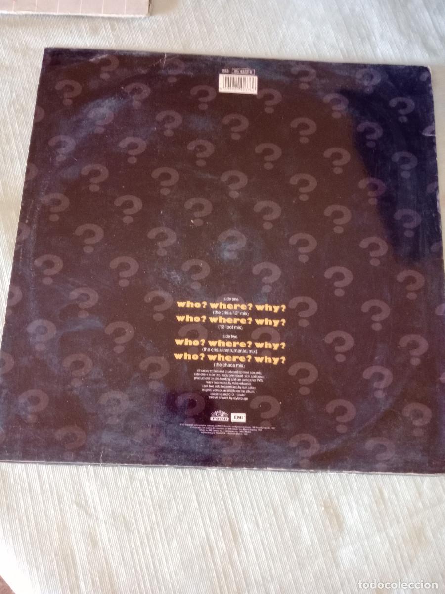 Discos de vinilo: JESUS JONES / WHO ? WHERE ? WHY MAXI 12 - Foto 2