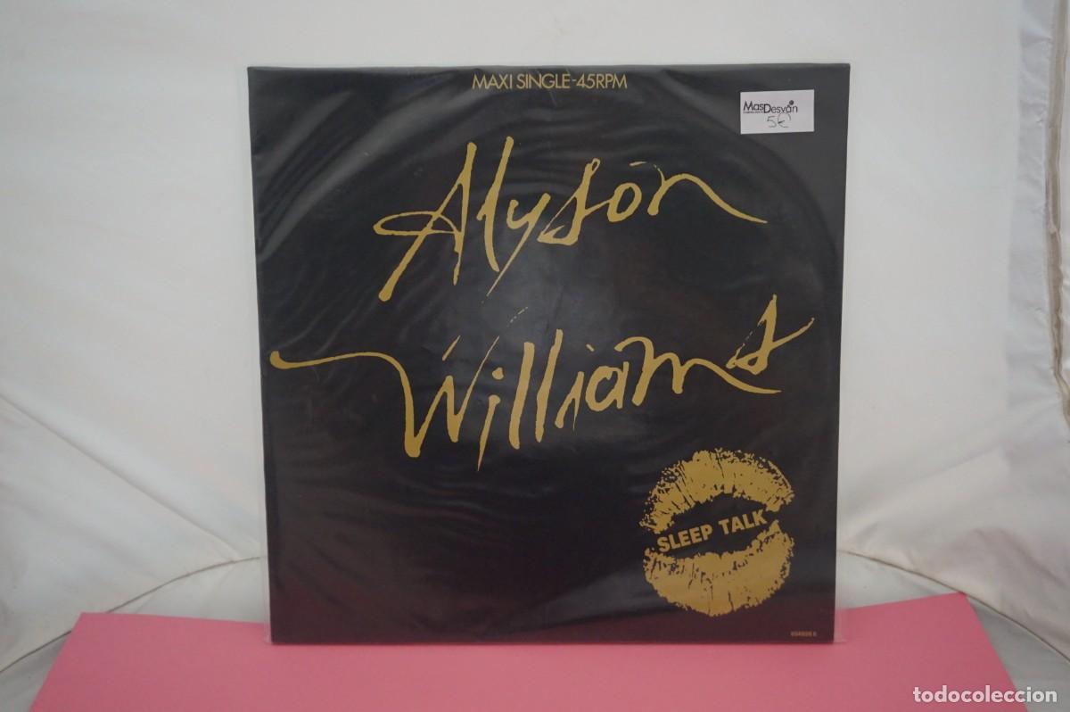 Discos de vinilo: DISCO VINILO - MAXI SINGLE - ALYSON WILLIAMS - SLEEP TALK - Foto 1
