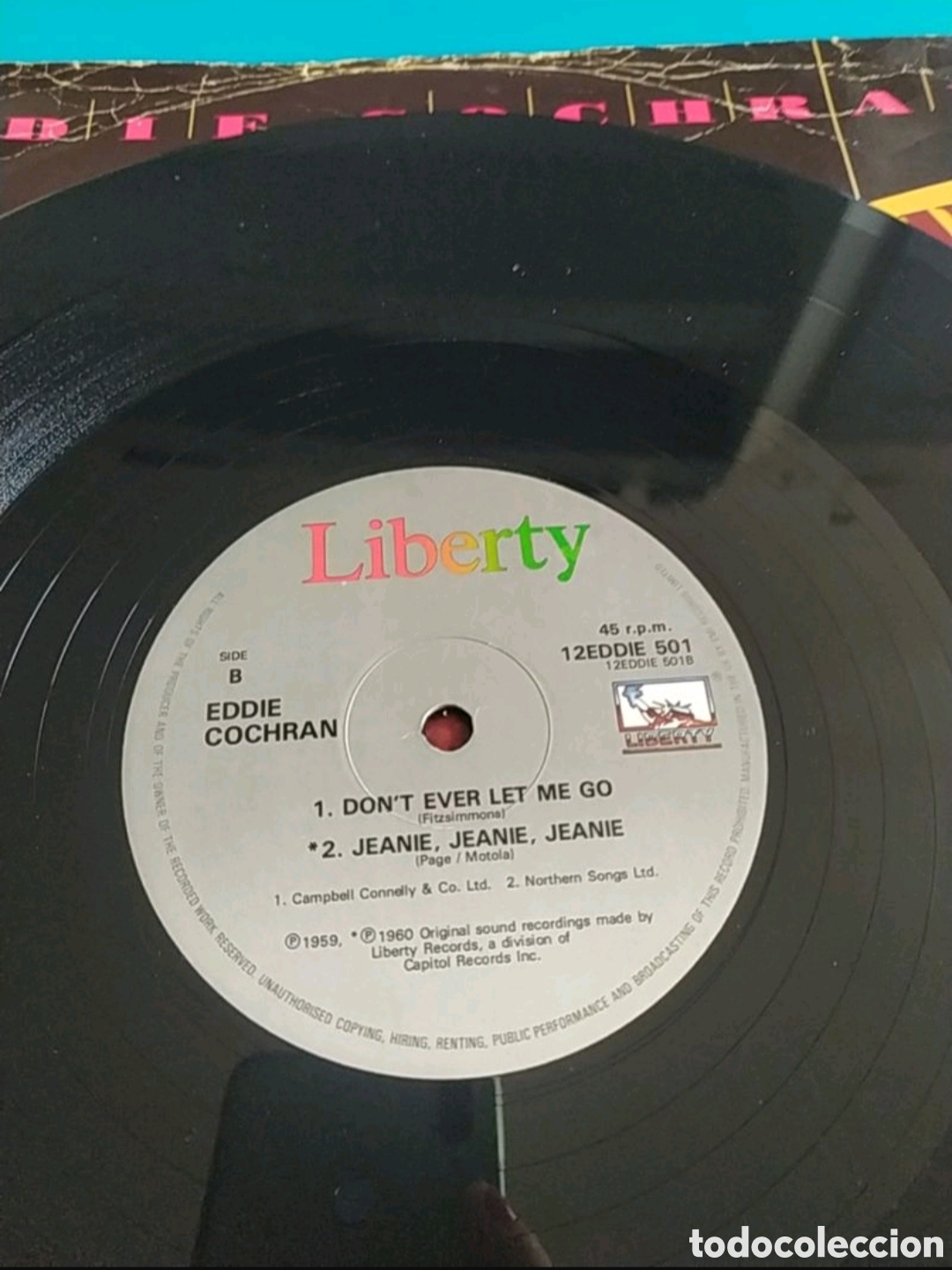 Discos de vinilo: Maxi single Eddie Cochran. C Mon everybody - Foto 4