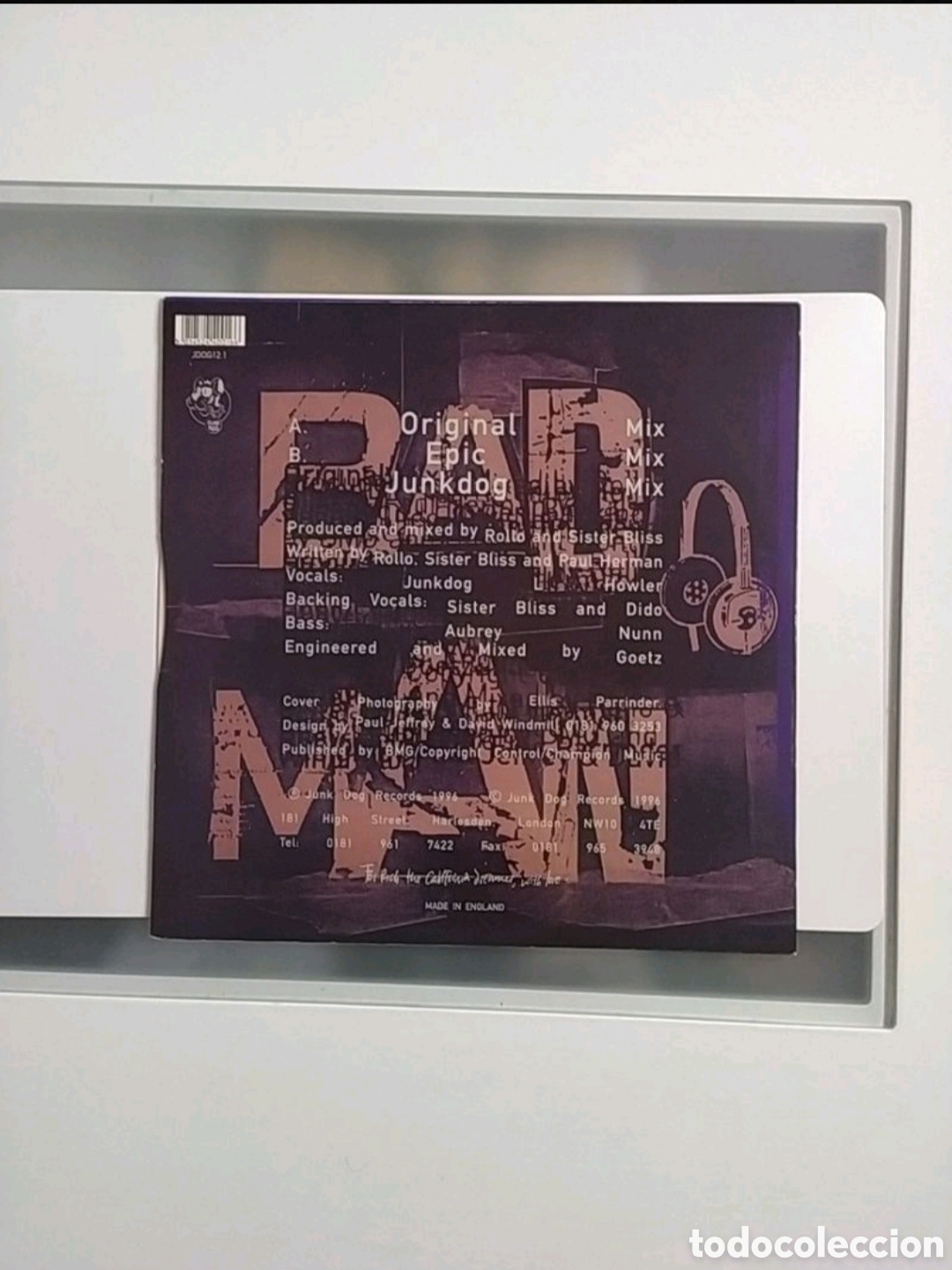 Discos de vinilo: Maxi single Sister Bliss. Bad Man - Foto 2