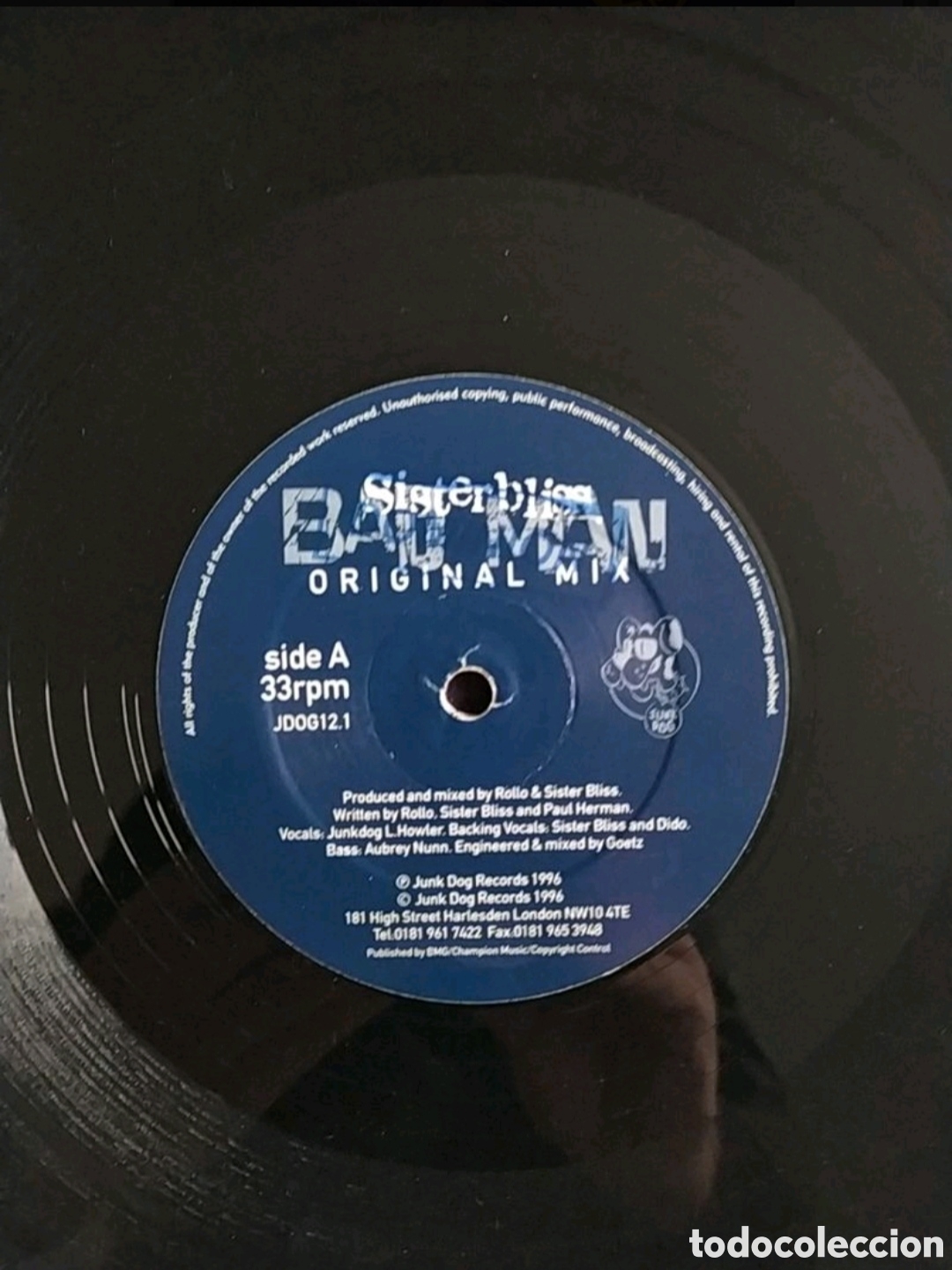 Discos de vinilo: Maxi single Sister Bliss. Bad Man - Foto 3