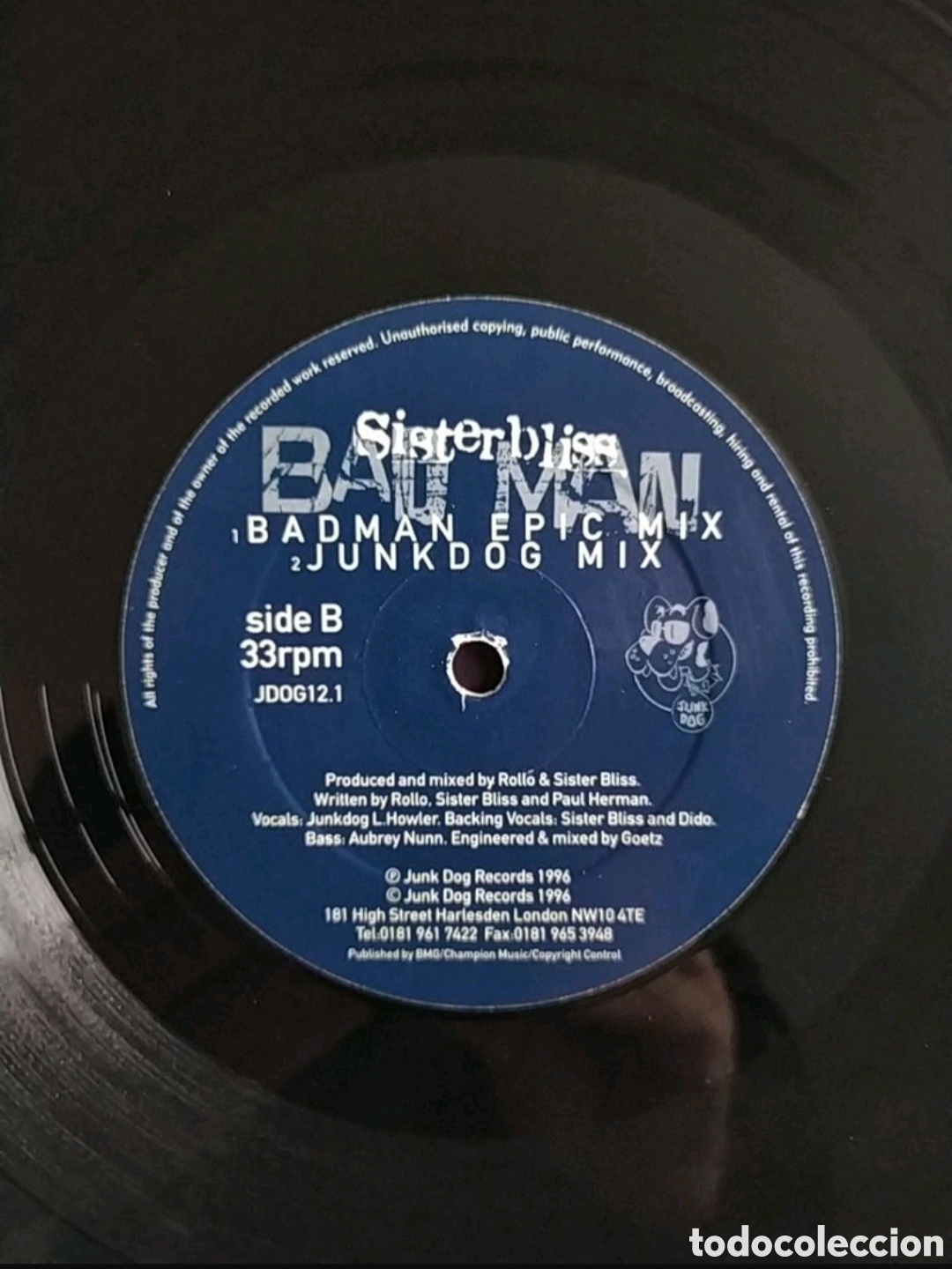 Discos de vinilo: Maxi single Sister Bliss. Bad Man - Foto 4