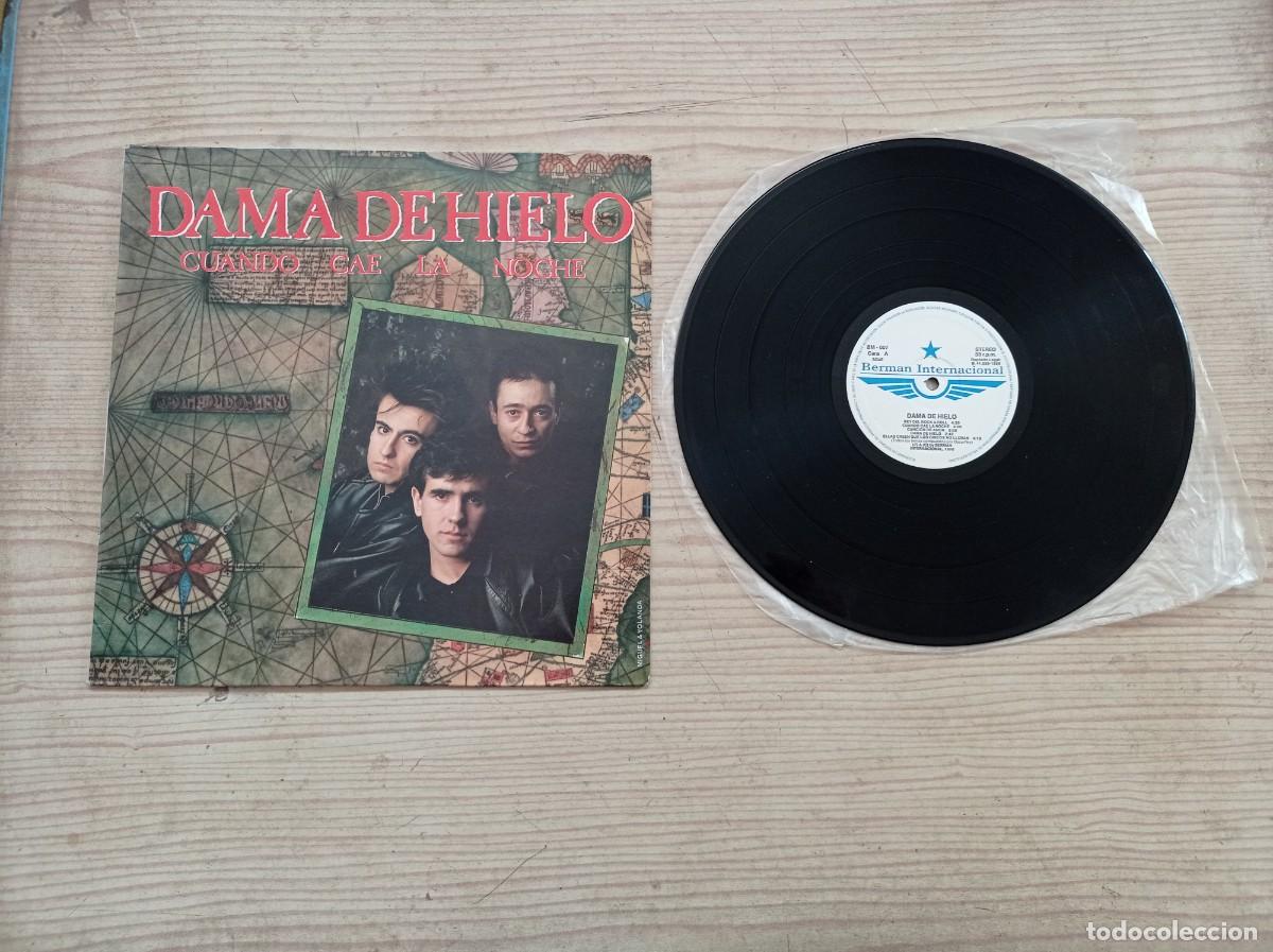 Discos de vinilo: Dama De Hielo - Cuando Cae La Noche LP - Foto 1