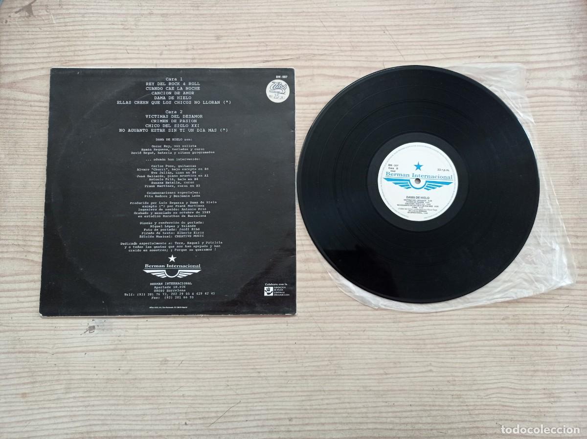 Discos de vinilo: Dama De Hielo - Cuando Cae La Noche LP - Foto 2