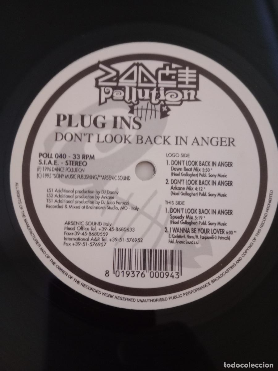 Discos de vinilo: plug ins / don&acute;t look back in anger MAXI 12 - Foto 3