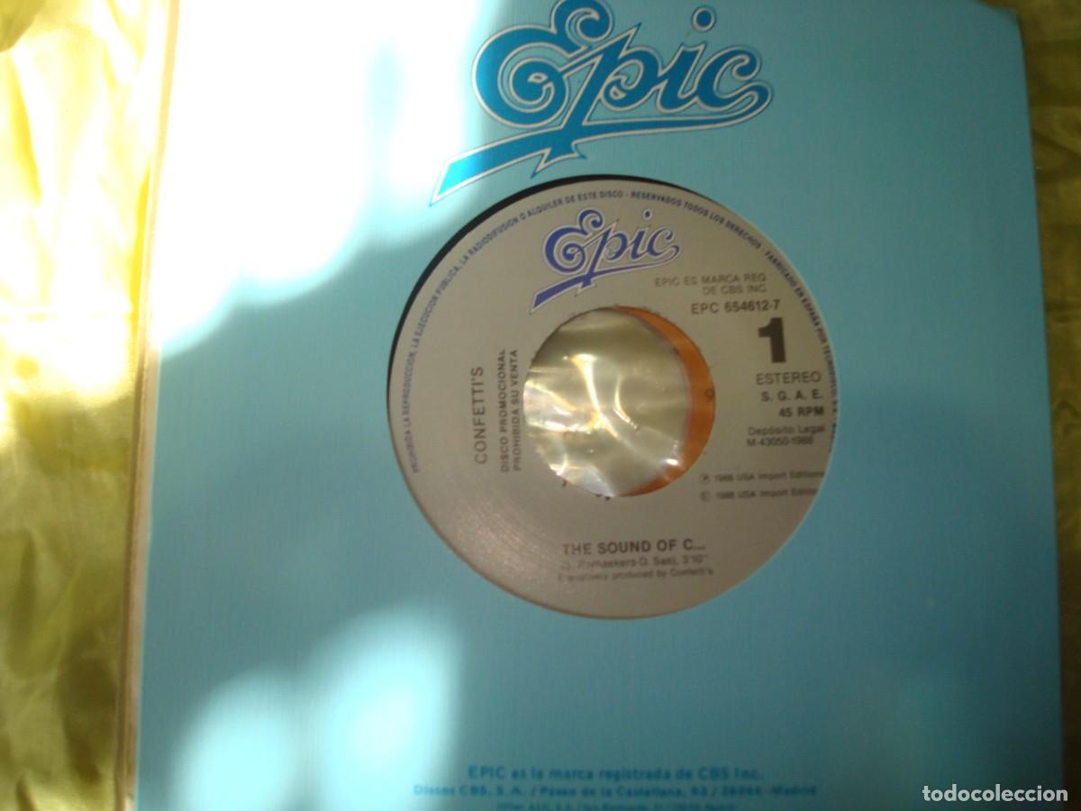 Discos de vinilo: CONFETTI&acute;S. THE SOUND OF C.. PROMOCIONAL. EPIC, 1988. EDC. SPAIN. IMPECABLE (#)